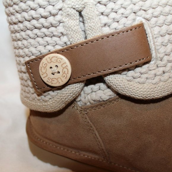 UGG SHAINA CHESTNUT SUEDE‎ SWEATER BOOTS NEW without ORIGINAL BOX - Picture 4 of 8